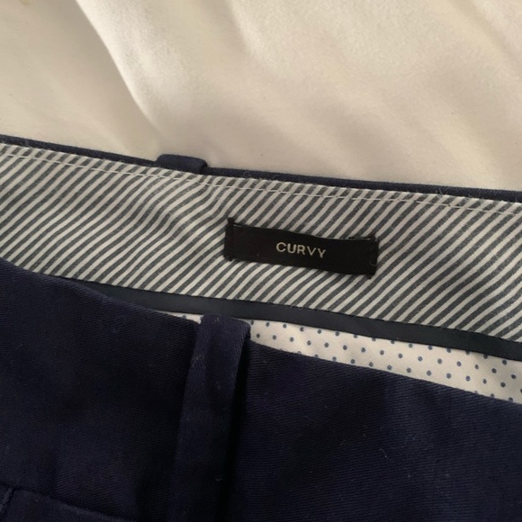 Talbots Curvy Fit Size 12 Dark Navy Blue Straight Leg Women’s Trousers (268) - Picture 5 of 8